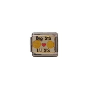 Charmlink Little Sis Big Sis‎ DIY Personalized Composable Italian Charm Bracelet